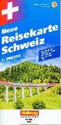 Schweiz Neue Reisekarte Strassenkarte 1:200 000. 1:200'000